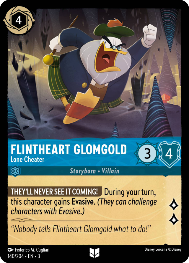 Flintheart Glomgold Character Mushu Report Lorcana Wiki