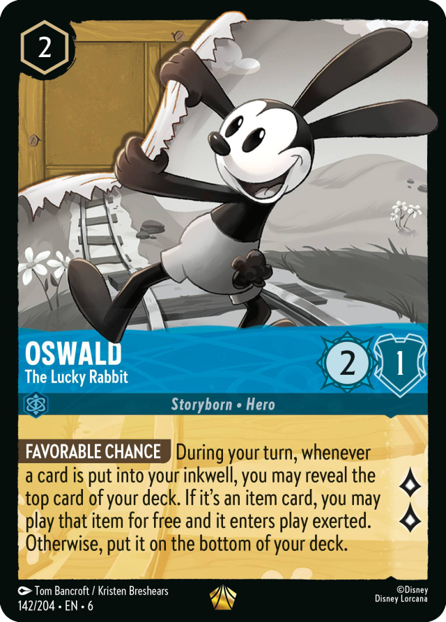 Oswald - The Lucky Rabbit - Mushu Report (Lorcana Wiki)