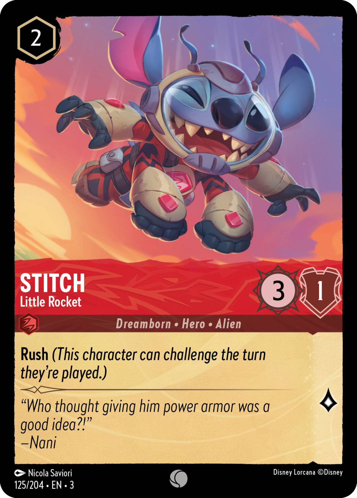 Stitch - Little Rocket - Mushu Report (Lorcana Wiki)