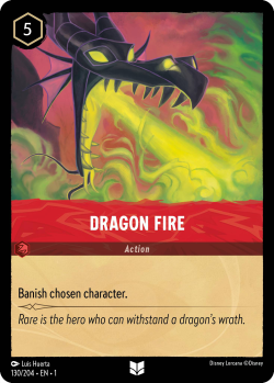 An Action card with the plain cost icon Dragon Fire