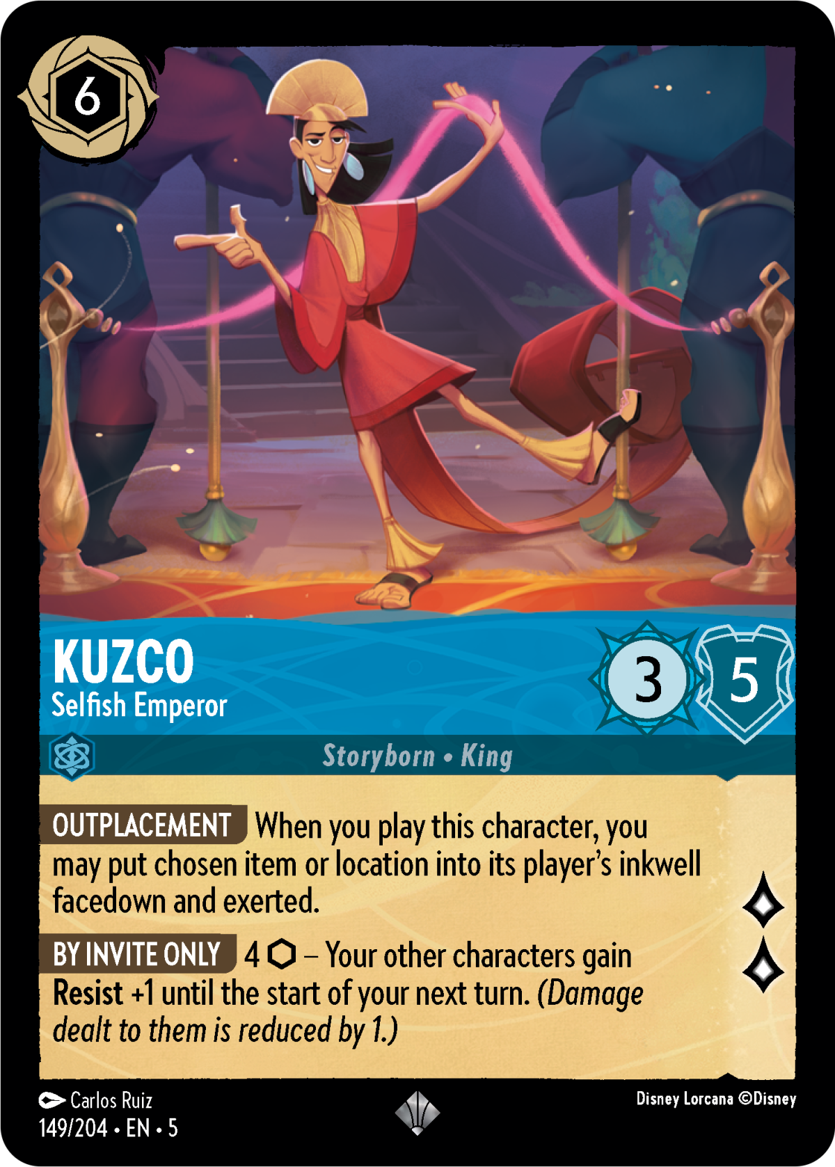 Kuzco - Selfish Emperor - Mushu Report (Lorcana Wiki)