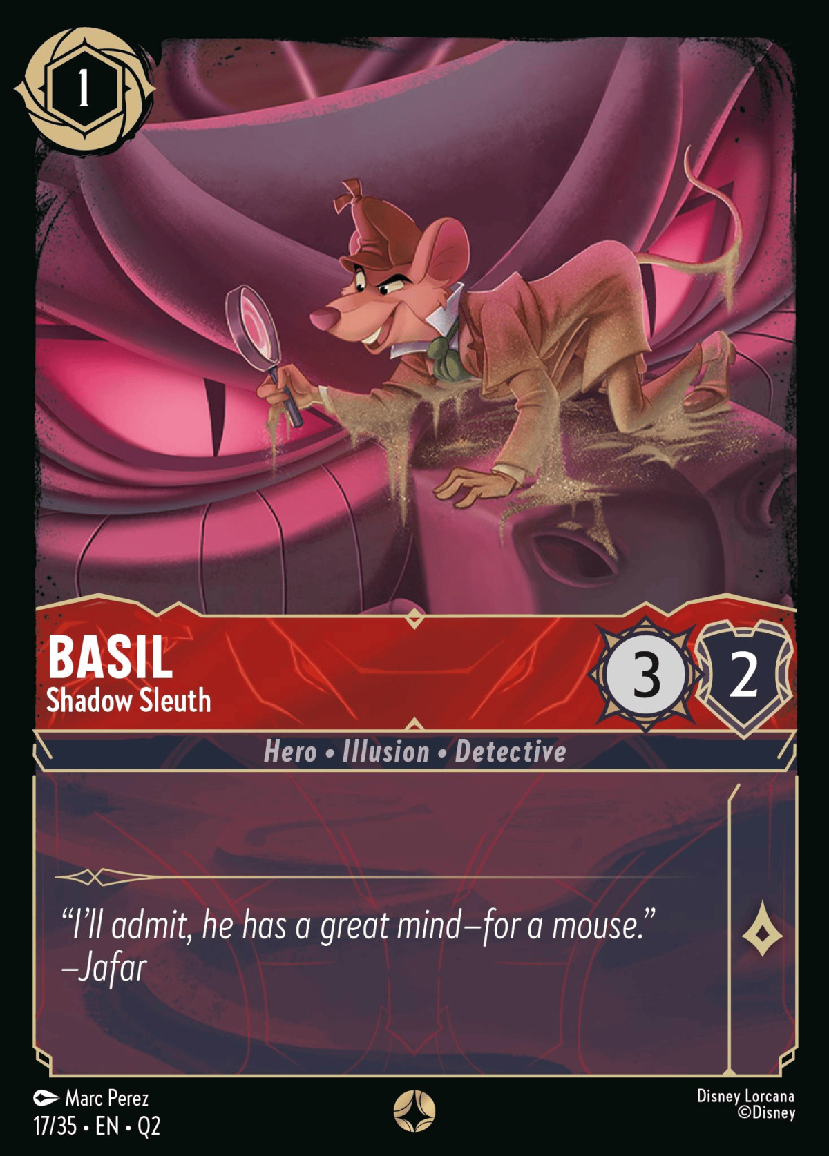 Basil - Shadow Sleuth - Mushu Report (Lorcana Wiki)