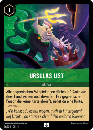 Ursulaページ Ursula's Trickery - Mushu Report (Lorcana Wiki)