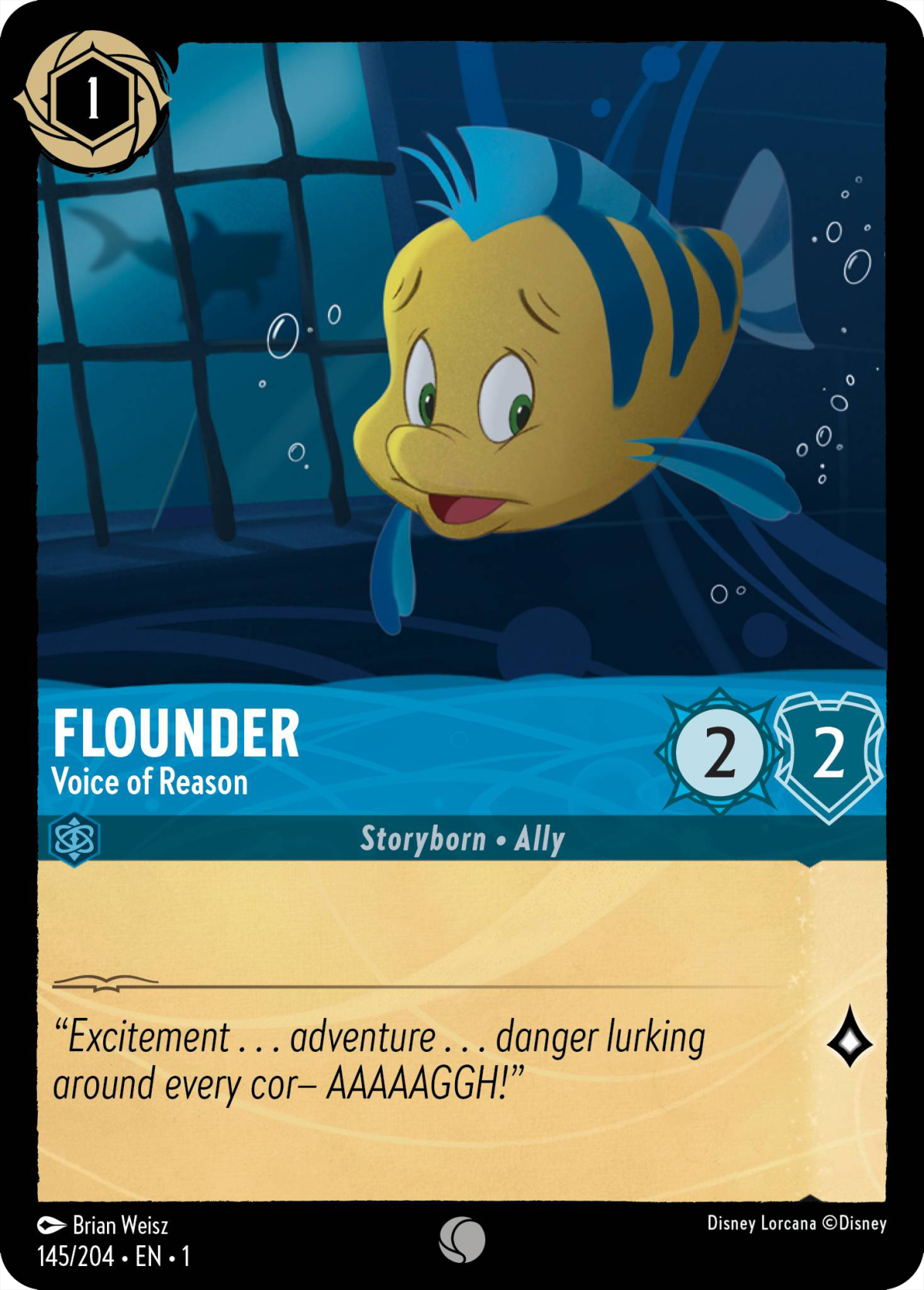 Flounder (character) Mushu Report (Lorcana Wiki)