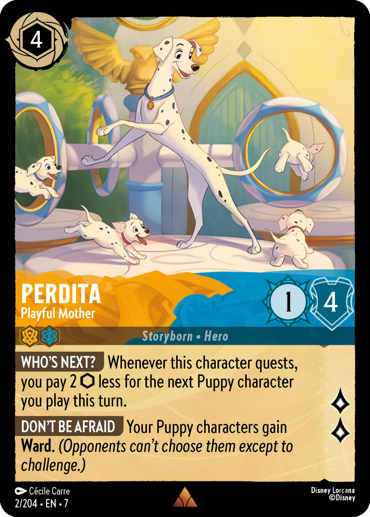 Perdita - Playful Mother - Mushu Report (Lorcana Wiki)