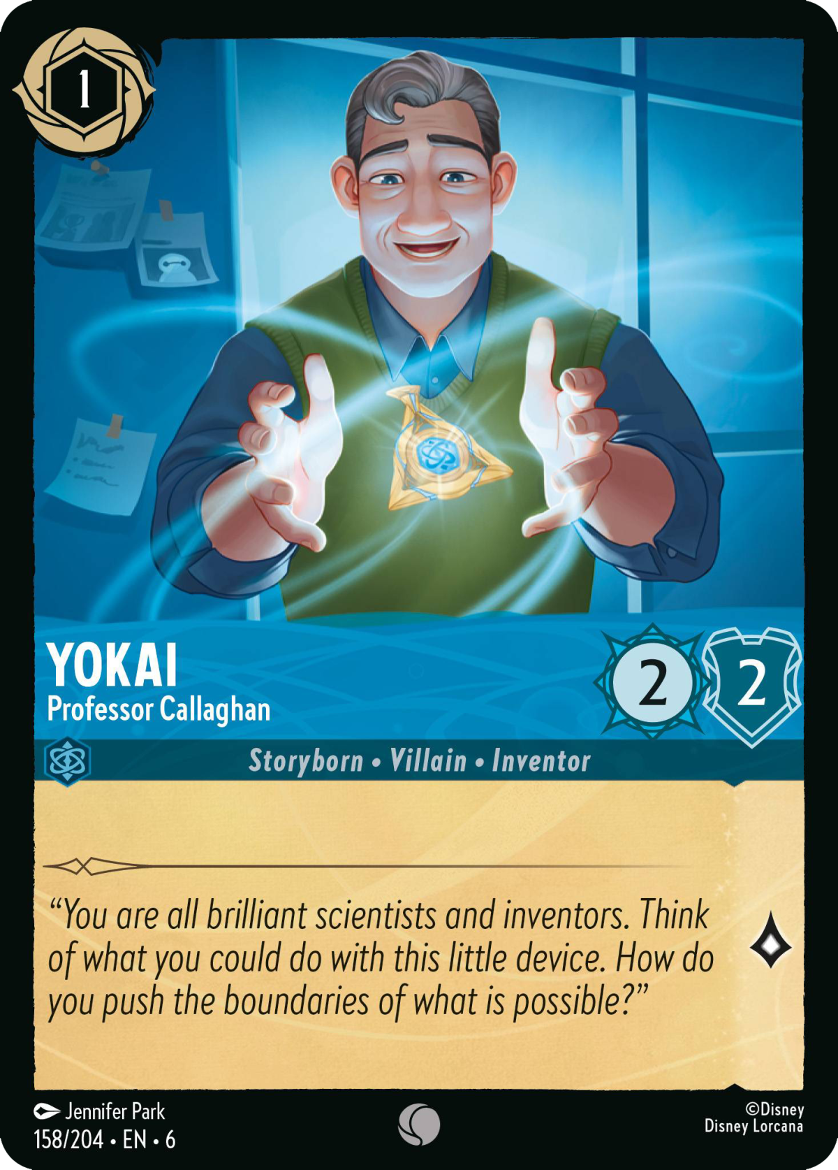 Yokai - Professor Callaghan - Mushu Report (Lorcana Wiki)