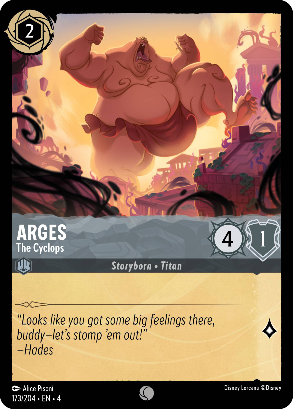 Arges - The Cyclops - Mushu Report (Lorcana Wiki)