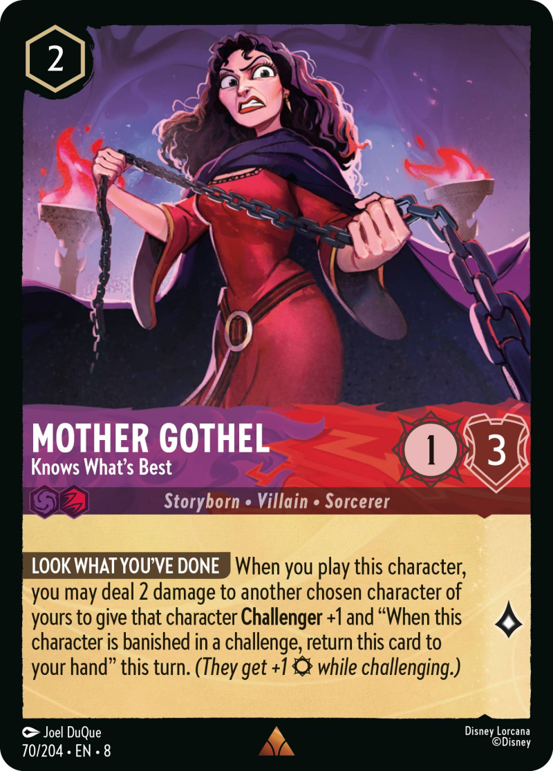 モンテカルロのエトワール Mother Gothel - Knows What's Best - Mushu Report (Lorcana Wiki)