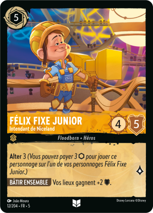 Fix‐It Felix, Jr. - Niceland Steward - Mushu Report (Lorcana Wiki)