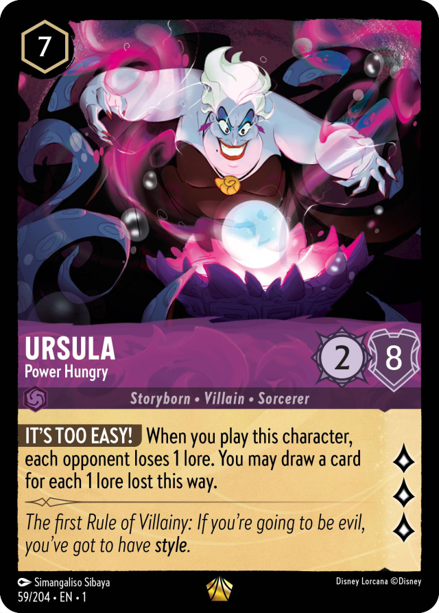 Ursula おまとめページ Ursula (character) - Mushu Report (Lorcana Wiki)