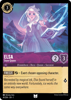 Elsa - Snow Queen with the Collector Number『41/204·EN·1』