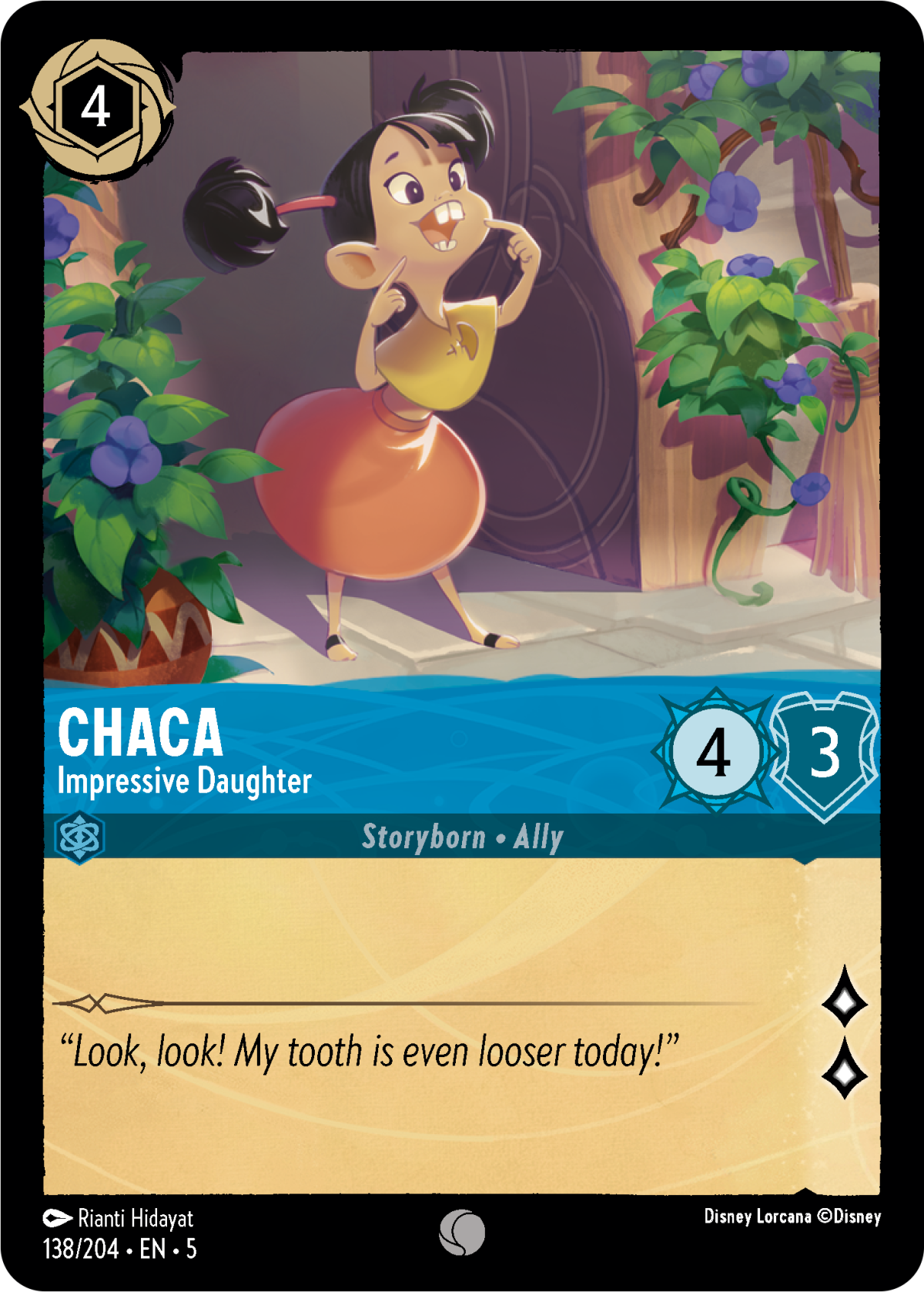Chaca (character) - Mushu Report (Lorcana Wiki)