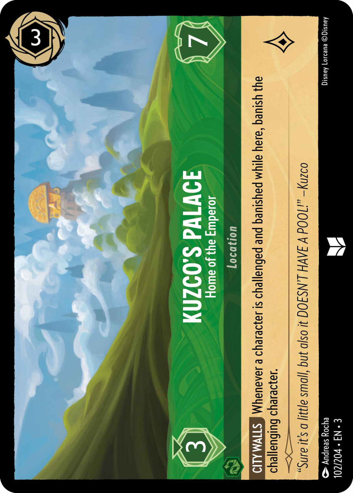 Kuzco's Palace - Home of the Emperor - Mushu Report (Lorcana Wiki)