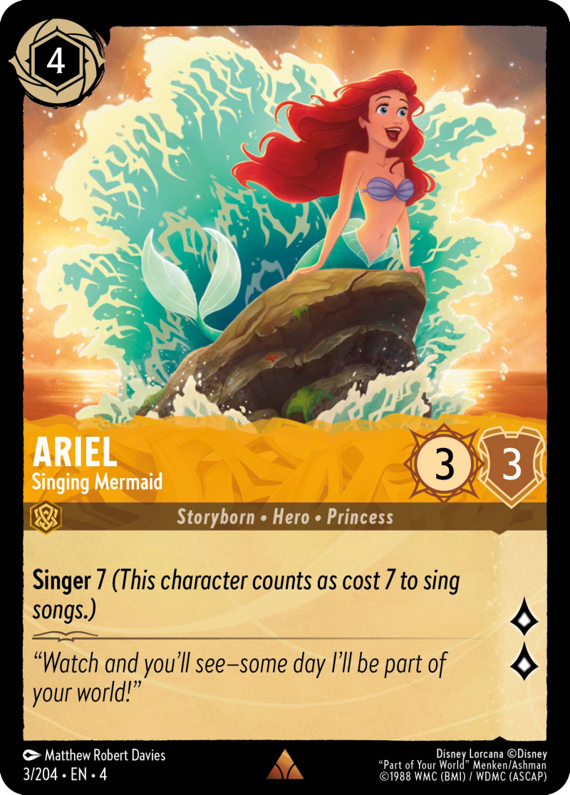 Ariel - Singing Mermaid - Mushu Report (Lorcana Wiki)