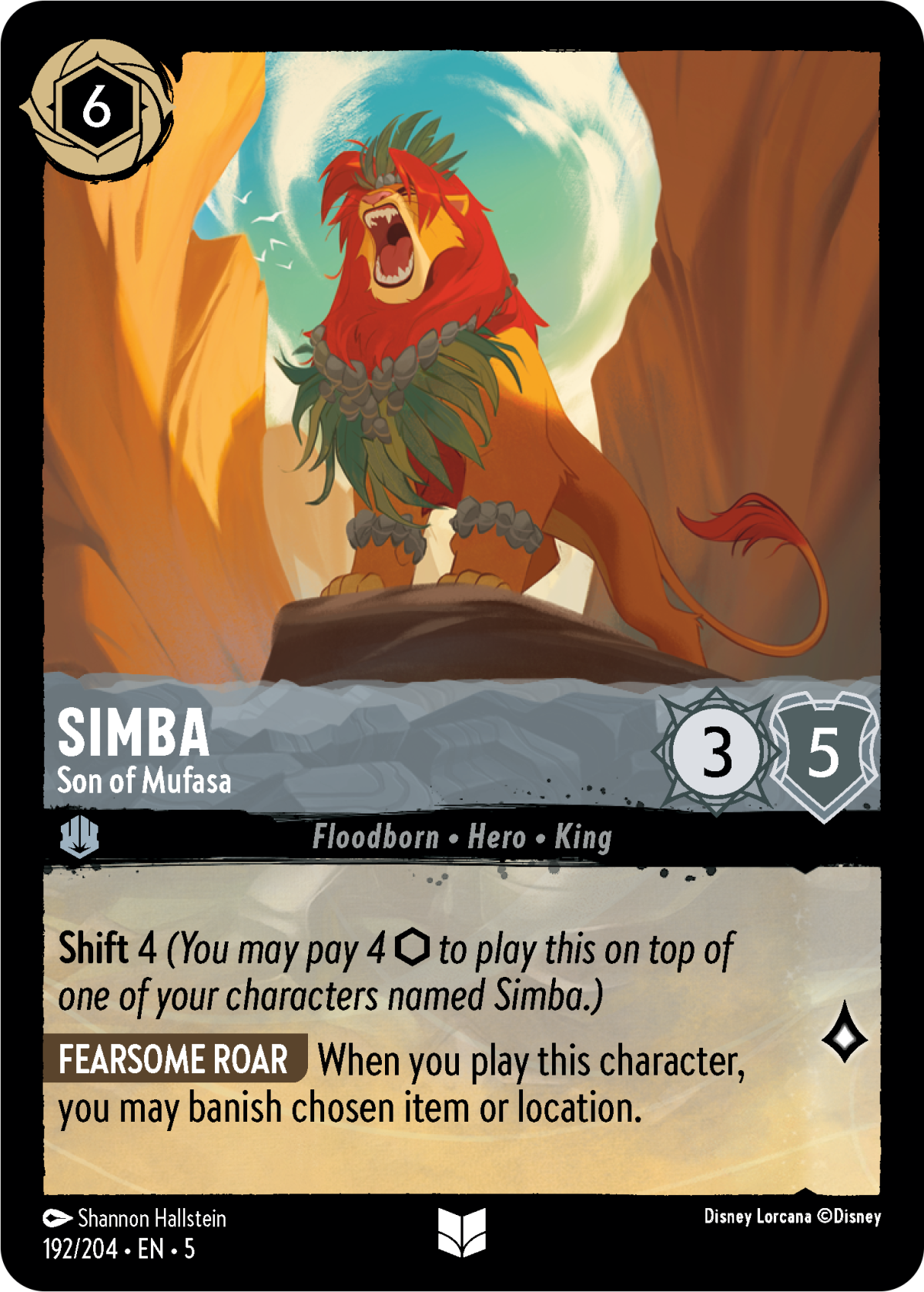 simba Simba - Son of Mufasa - Mushu Report (Lorcana Wiki)