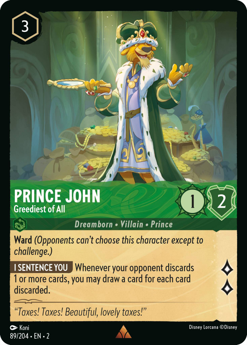 Prince John - Greediest of All - Mushu Report (Lorcana Wiki)