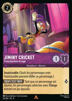Jiminy Cricket - Level‐Headed and Wise - Mushu Report (Lorcana Wiki)