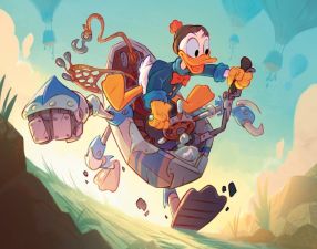 Donald Duck - Strutting His Stuff artwork