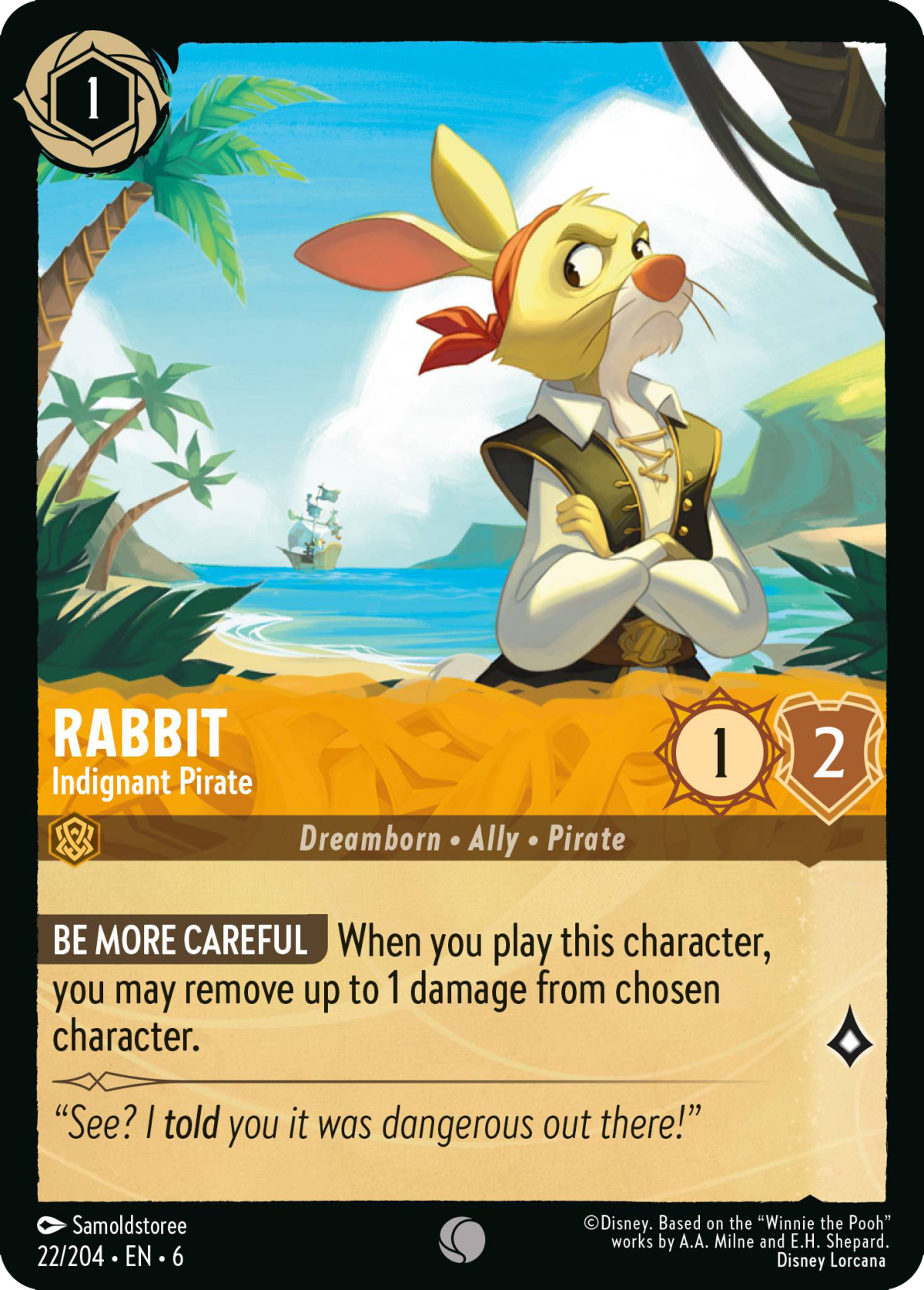 Rabbit - Indignant Pirate - Mushu Report (Lorcana Wiki)