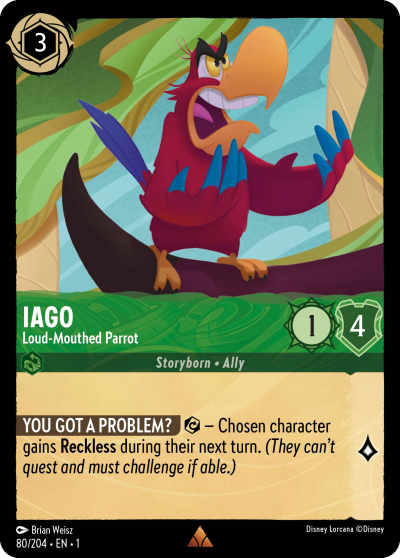 Iago - Loud‐Mouthed Parrot