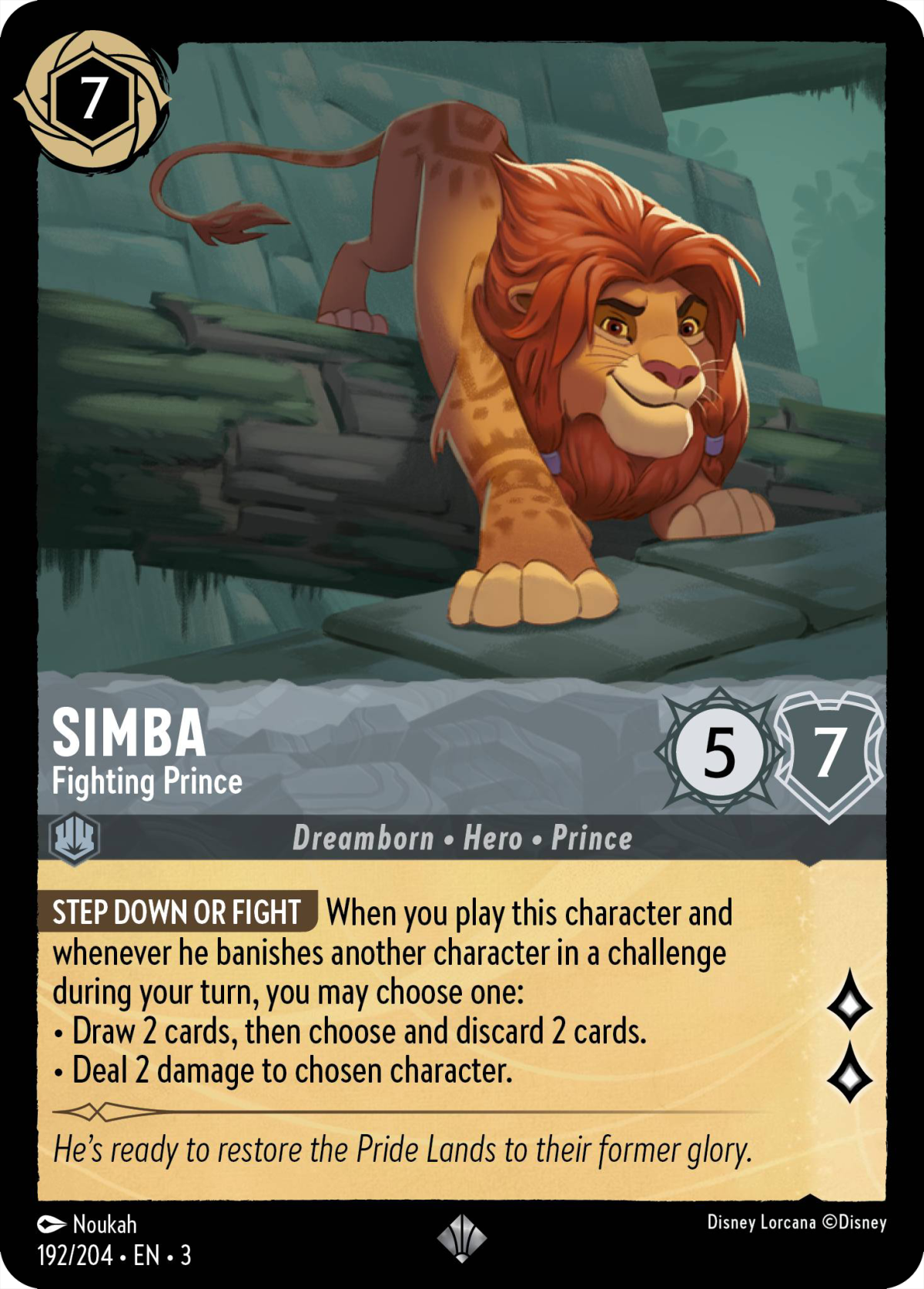 Simba - Fighting Prince - Mushu Report (Lorcana Wiki)