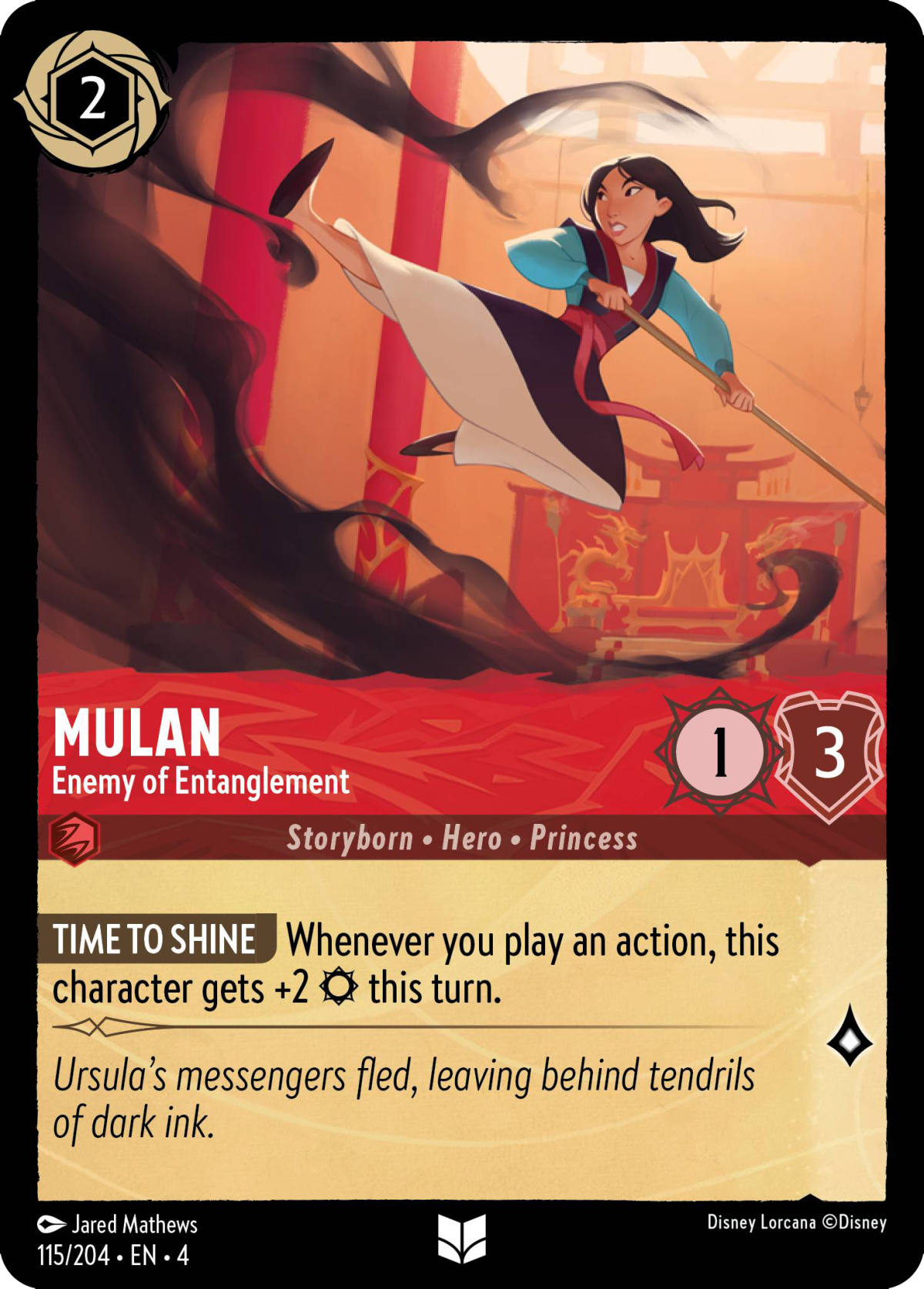 Mulan Enemy of Entanglement Mushu Report (Lorcana Wiki) Mulan Enemy of Entanglement Mushu Report (Lorcana Wiki)