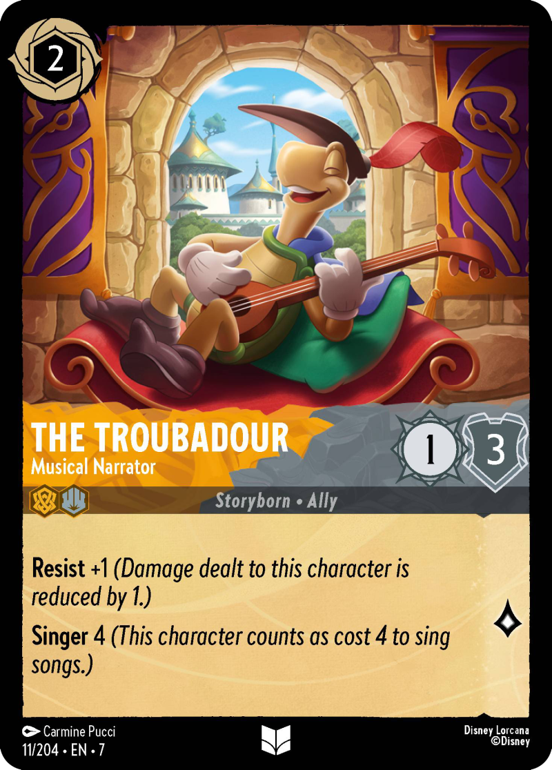 The Troubadour - Musical Narrator - Mushu Report (Lorcana Wiki)
