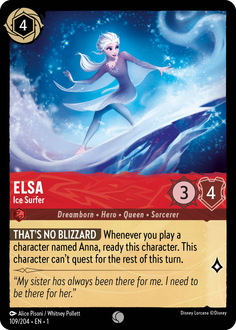 Elsa The First Chapter Lorcana Card | Lorcanawiz