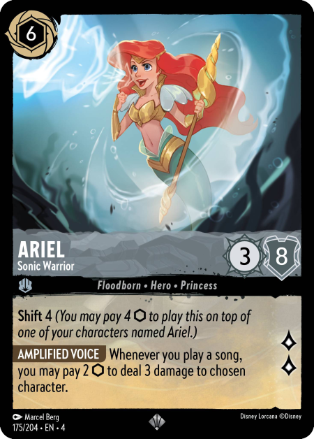 Ariel - Sonic Warrior - Mushu Report (Lorcana Wiki)