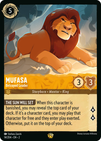 Mufasa (character) - Mushu Report (Lorcana Wiki)