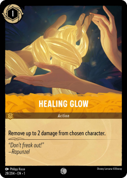An Action card with the inkwell cost icon Healing Glow